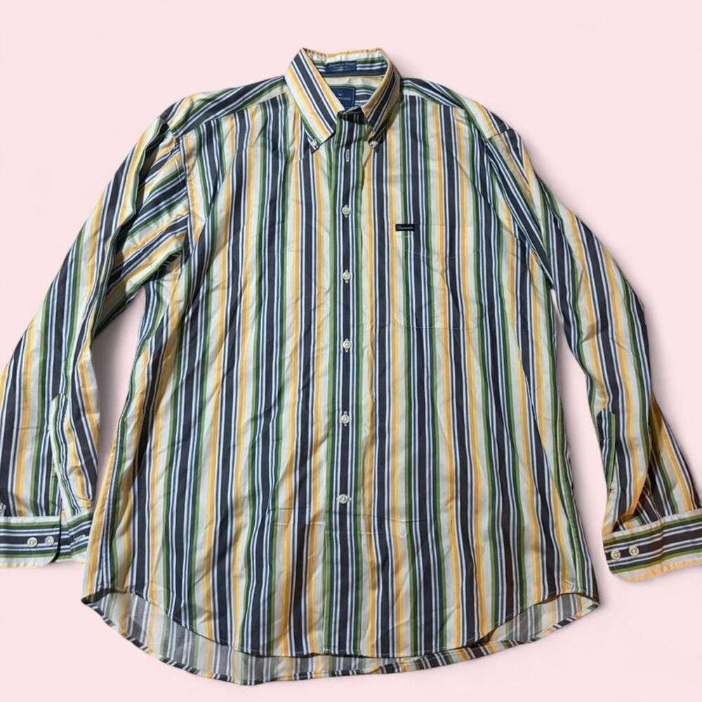 Faconnable yellow and blue striped Men's Blouse